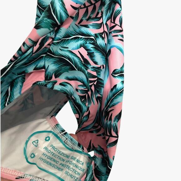 NWT Summer Mae's Maternity One Shoulder Flounce One Piece Bathing Suit Small - Picture 8 of 13